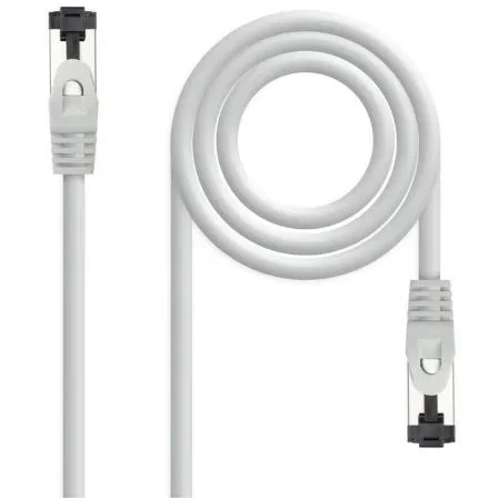 CABLE DE RED LATIGUILLO SSTP CAT8.1 AWG26 7 M GRIS NANOCABLE CABLE DE RED LATIGUILLO SSTP CAT8.1 AWG26 7 M GRIS NANOCABLE